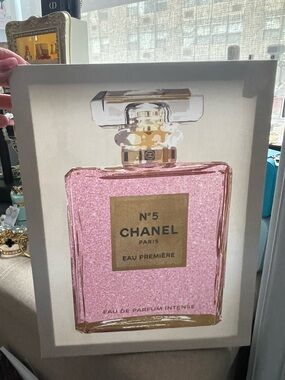 ✨💕No.5 Pink Bottle Canvas Art💕✨NEW